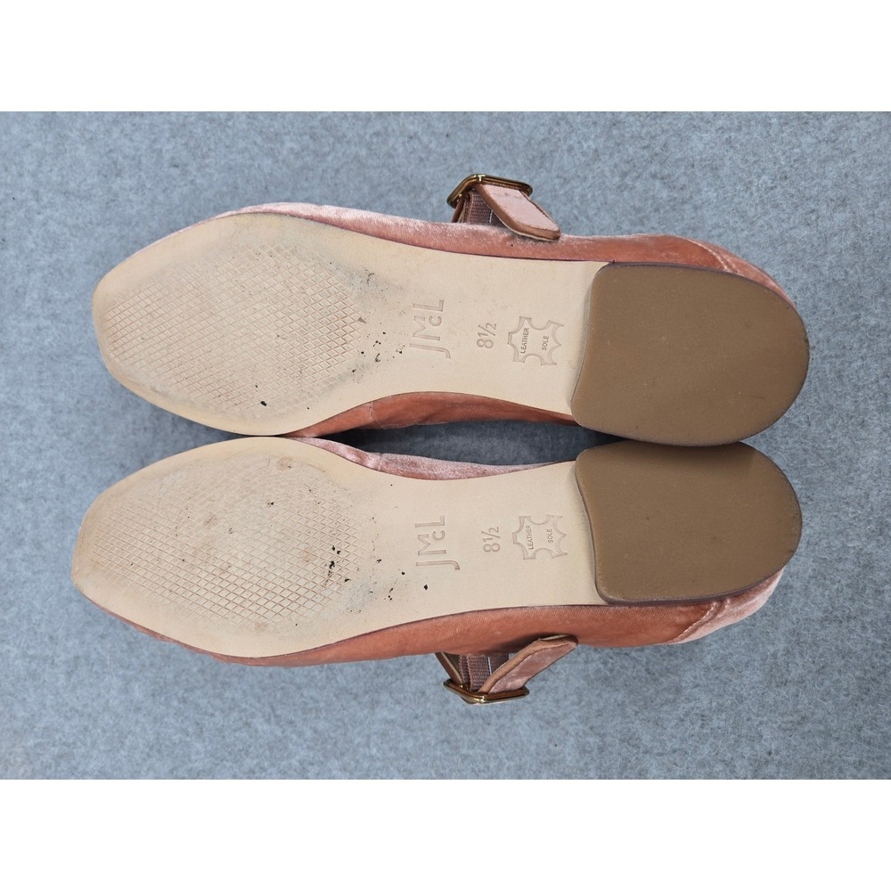 J McLaughlin Macayle Square Toe Women Pink Velvet Mary Jane Flats Shoes Size 8.5 - Picture 7 of 8